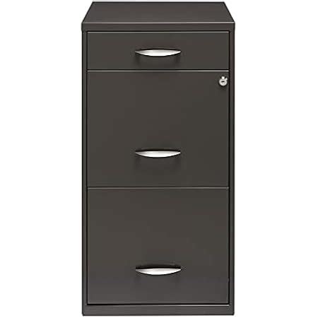 Hirsh Industries Space Solutions 18 inch 3 Drawer Metal File 